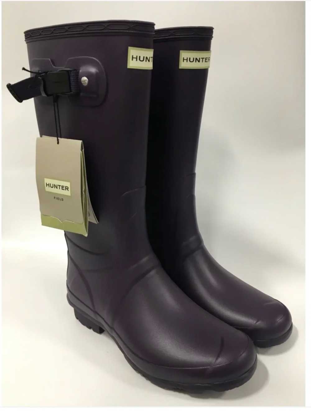 Hunter Tall Plum Purple Waterproof Rain Boots
